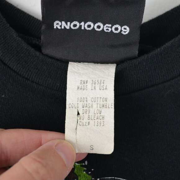 Junk Food Oscar the Grouch Scram Vintage Junior's Small Black Tee - Picture 8 of 8